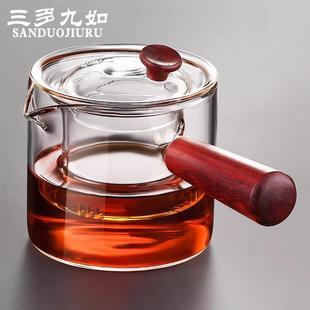 0J0玻璃茶泡茶热家用煮茶壶F68TM9加厚耐温泡茶壶单壶可高加茶具