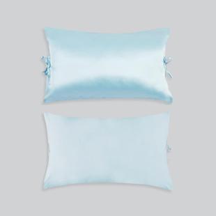 真BK9K絲桑針蠶絲織棉色F767JSJ6雙面兒童枕套純單人真絲枕頭套絲