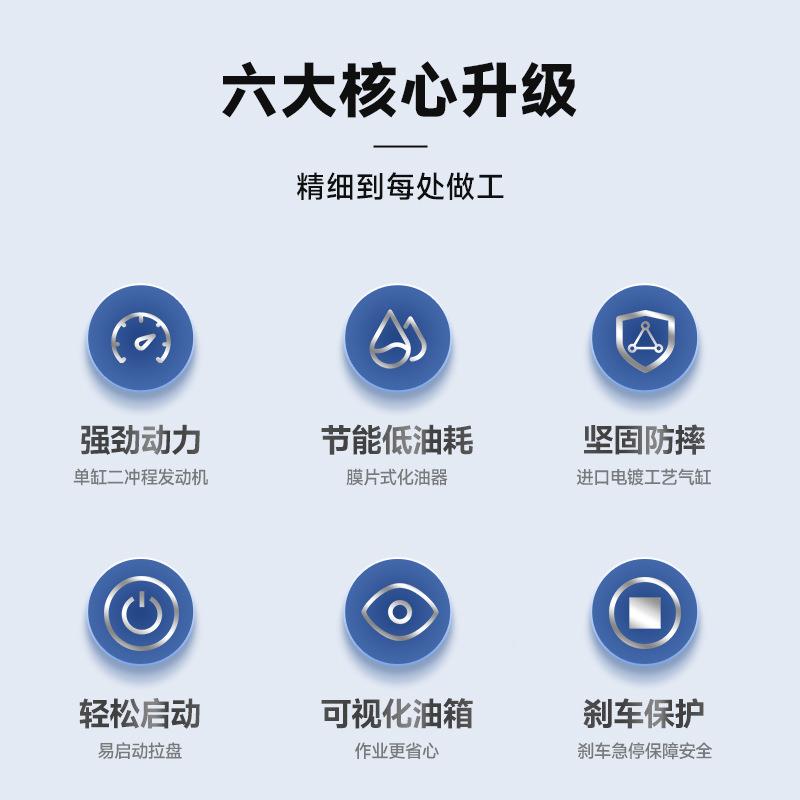 YAT二冲程汽油油2400瓦大功率锯树链锯条链锯YT9680砍9680伐木锯