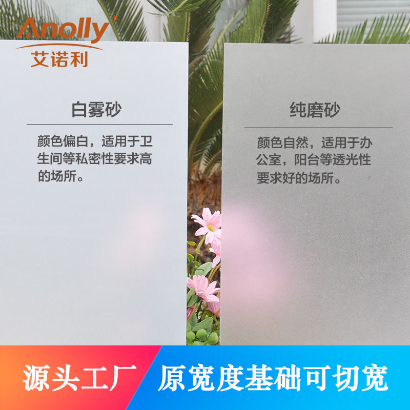 纯白磨砂玻璃贴透光不透明