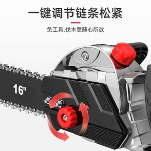 切割木头 质电链造锯锯家用电小型手持220V电动柴伐木锯202插电式