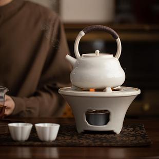 围聚营茶户外一体煮茶炉古法小型一茶人煮oknse1器酒精炉煮壶陶壶