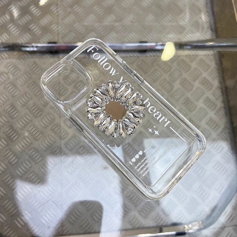 奢华水钻镜d子磁吸气囊支架手机壳粘贴式背贴桌面超强吸力magsafe