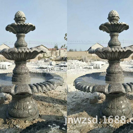 庭院水池石雕大理石轮多少钱