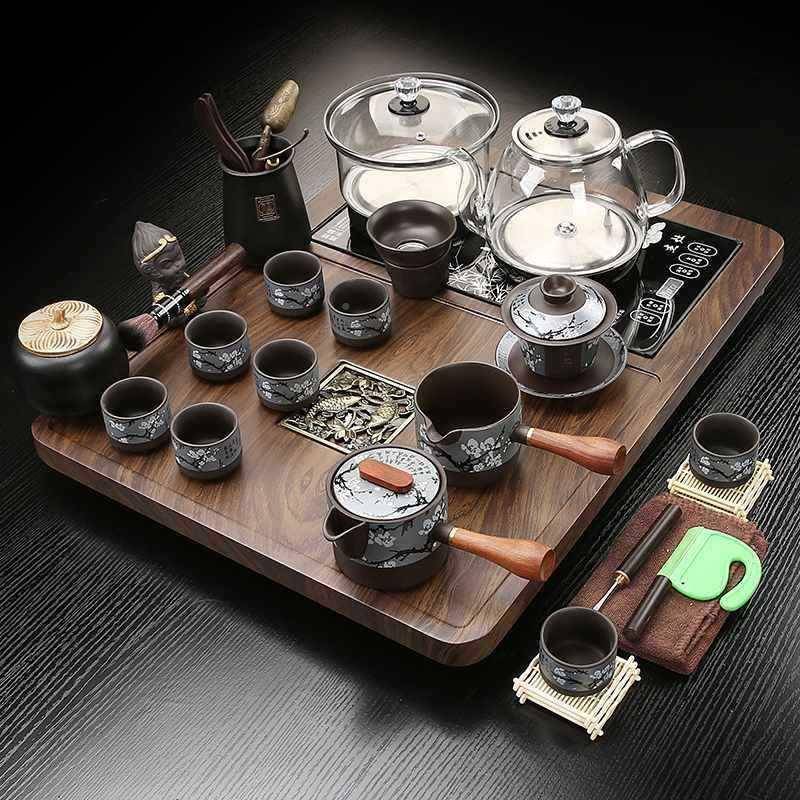 一无品牌/体烧壶客厅家用茶台水上全自动茶底部小号功夫紫砂水盘