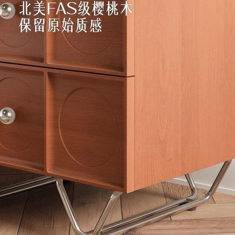 厂家纯实木头卧小室家床用简约边柜3243234中古储物柜沙发柜收纳