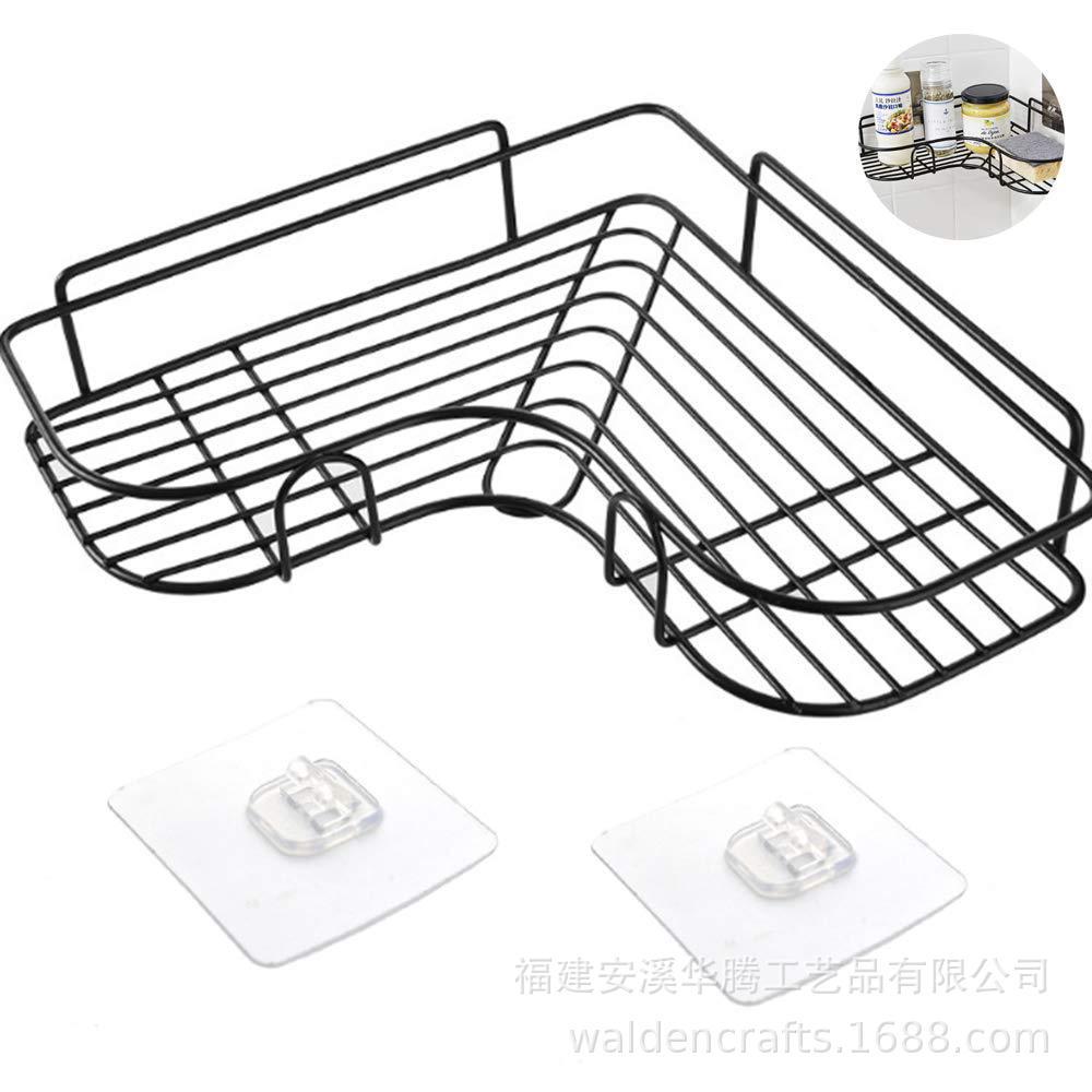 时尚创意心形角落铁艺置物架/厨房收纳架浴室角架