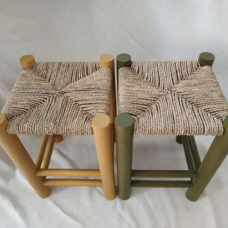 td小凳子木R纯凳原木凳家用客厅凳成人凳子实时YTO尚凳手工编织凳