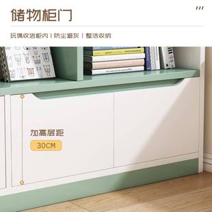 书置物架落地阅读架简易架具收储物纳架矮玩柜子家用学KHP生书柜