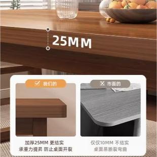 餐条家用长桌板桌小桌户型大饭桌原木风桌子洽谈桌商用书桌椅CZ00