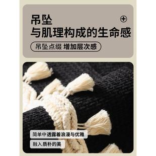 用防滑皮發蓋 黑沙色雪通尼爾GAR沙發墊純色極簡墊現代復古坐四季