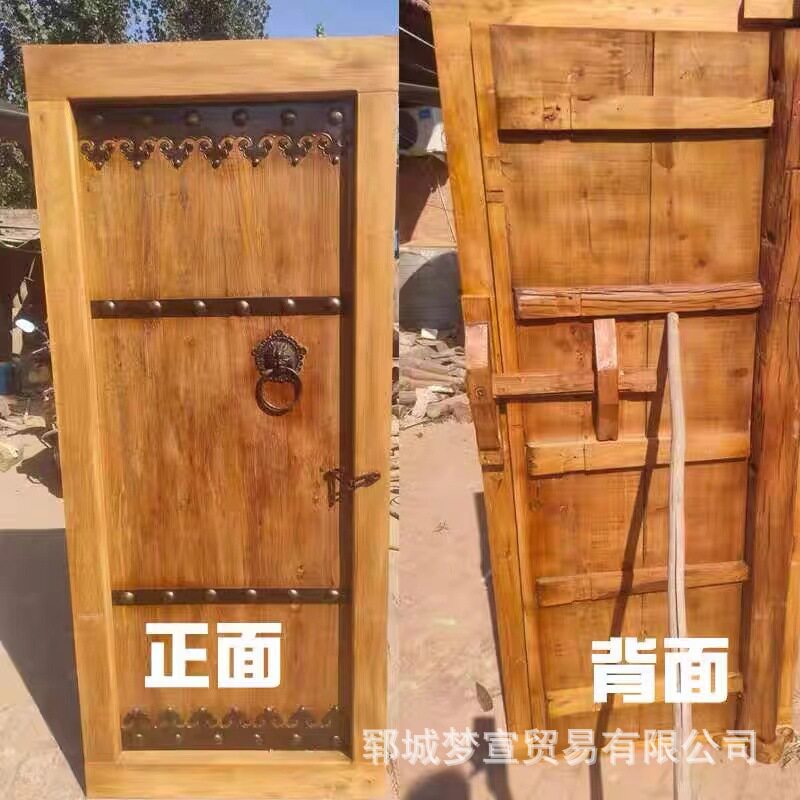 做旧复古诧寂风大门民宿庭院