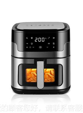 外贸8L大MS-1806D 容量炸电a钢i锅r fryer不锈可视空气炸锅智能触