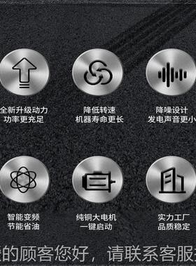 1KW低噪音柴油发0电机230V单相电动商用柴油0发RZ12000L电机组RZ1