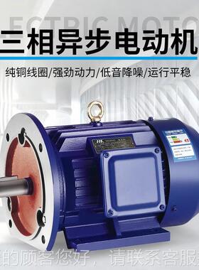 -工定制立卧式三 B35电机三相异步电机3850V全铜0.75W7.W国标电厂