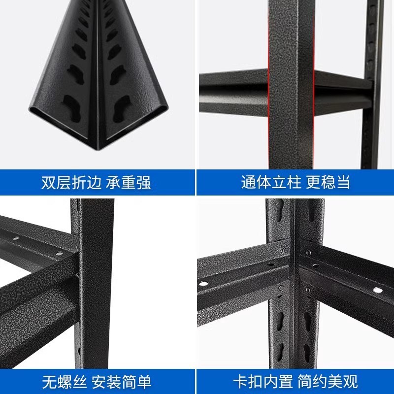 仓储货架家用置物架阳台落地多层收纳展示架杂物架承重货物铁架子
