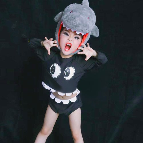 烟鹊鲨鱼宝宝演出服抗菌内衬设计