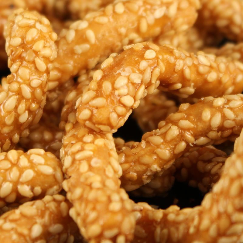 香酥芝麻条 山东特产芝麻糖糕点手工传统老式小麻花特色怀旧零食