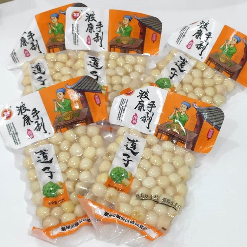 新鲜莲子去芯无芯莲子去皮生莲子湿莲子特级白连子非干货非莲子心