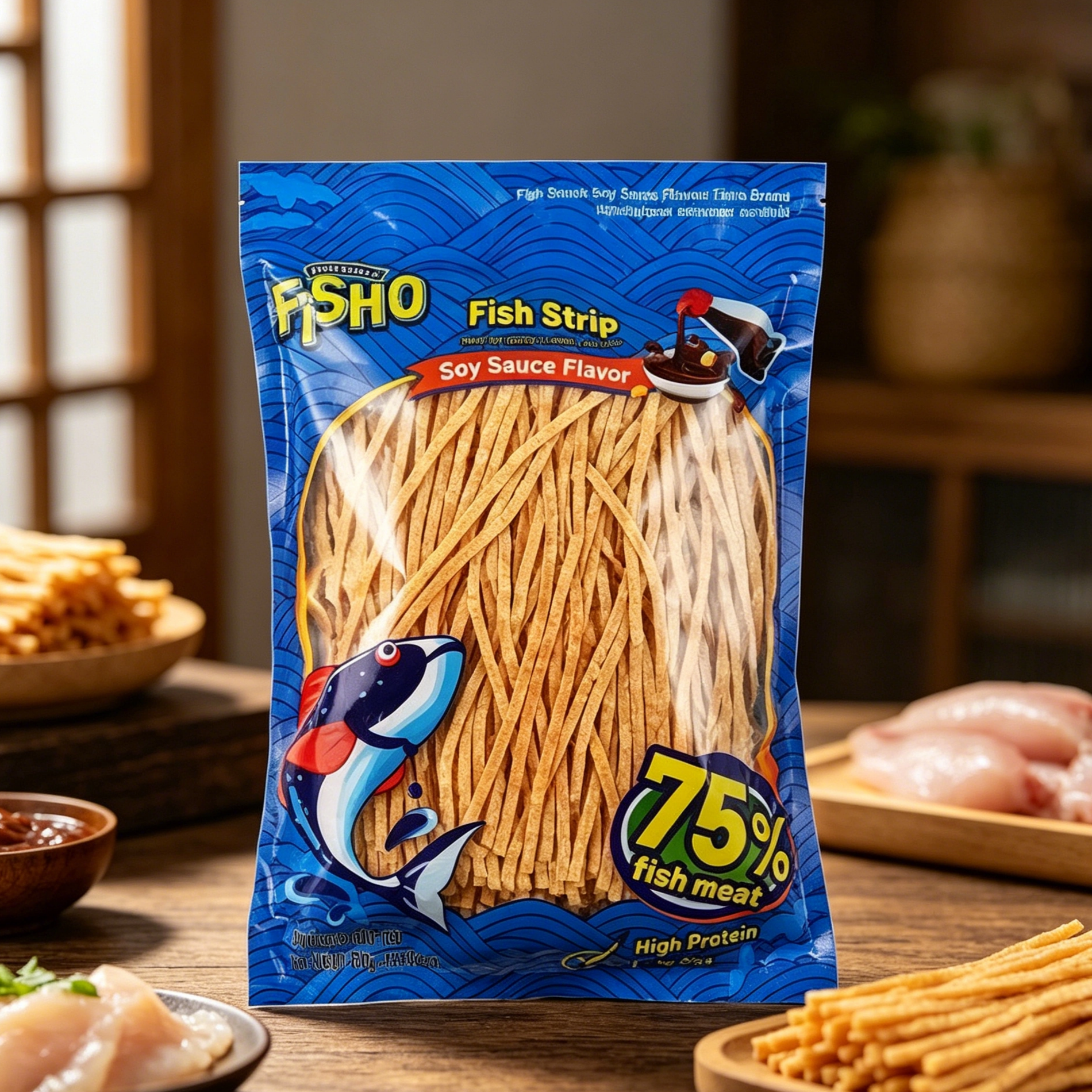 山姆FISHO泰国进口酱油风味鱼丝入口咸香不腻会员代购官方旗舰店
