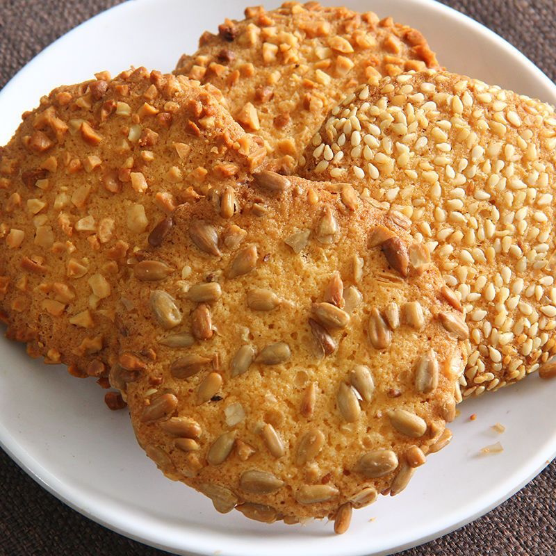 芝麻饼干花生碎烤片花生酥瓜子酥早餐传统糕点休闲零食整箱批发
