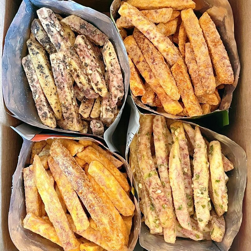 荔浦芋头条蟹黄咸蛋黄酥脆脱水芋头孕妇果酥脆香芋条网红休闲零食