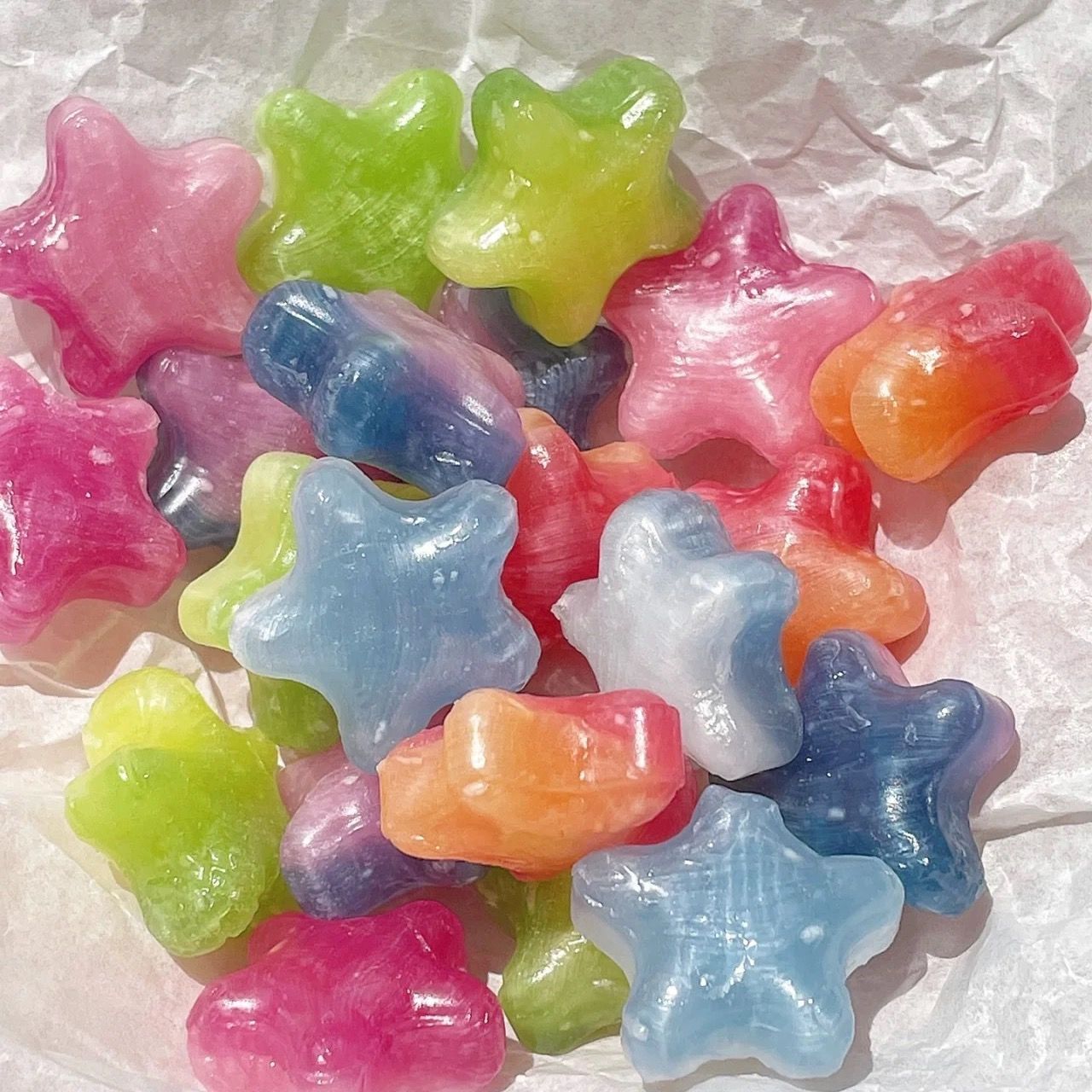 网红星星糖果高颜值薄荷水果硬糖年货小零食酸酸甜甜果味浓郁