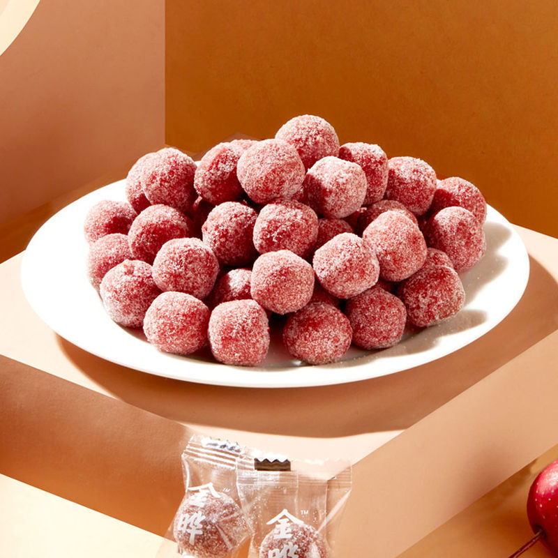 金晔单粒装山楂球散装称重独立小包休闲儿童零食餐饮雪丽球500g