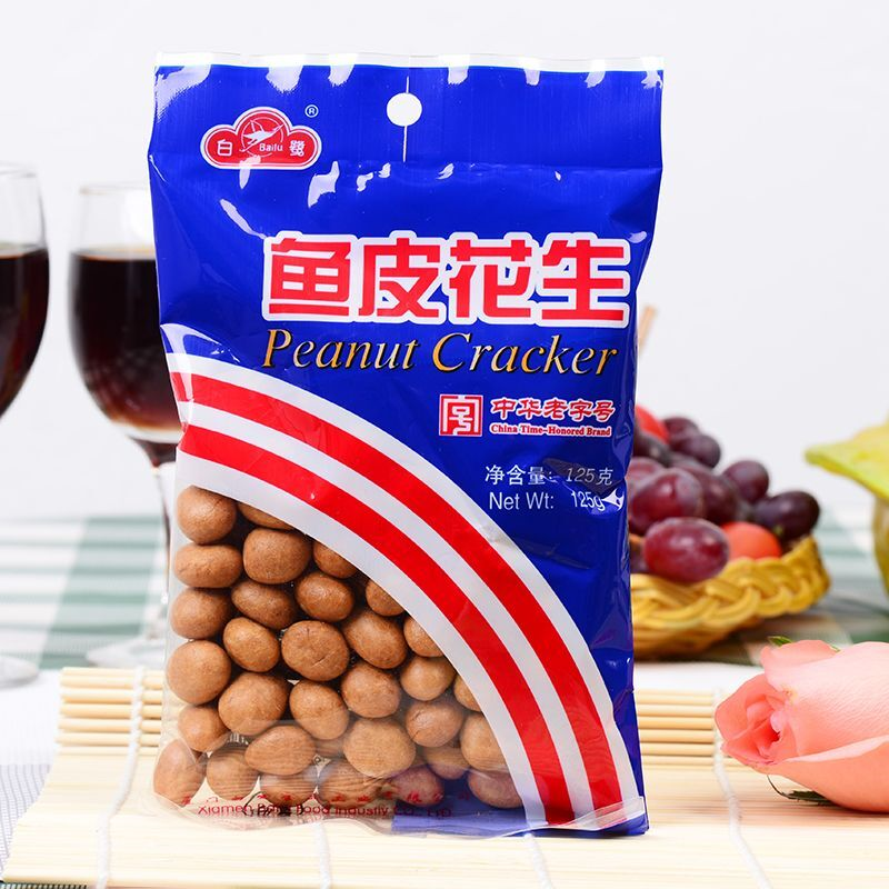 厦门特产白鹭鱼皮花生米豆仁原味鱼皮豆坚果年货休闲零食袋装包邮