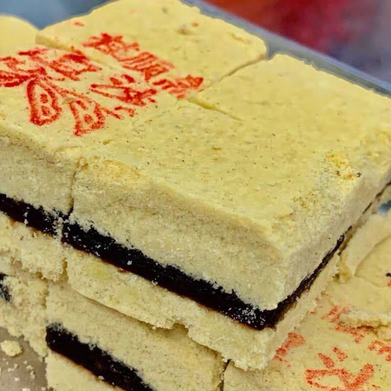 正宗天津糕点绿豆糕特产夹心绿豆糕老式传统豆沙枣泥好吃不腻