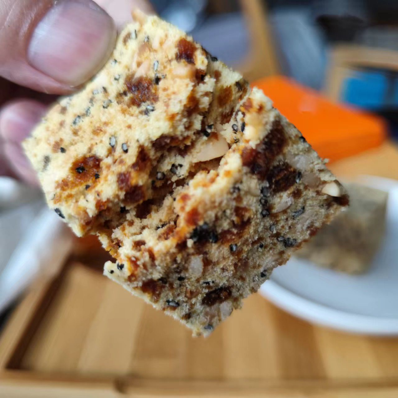 浙江特产小吃芝麻米糕传统江山糕芝麻糯零食素食零添加剂500g即食