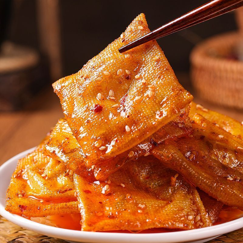 湖南平江特产泡泡干辣条二十怀旧麻辣休闲小吃嚼劲豆干零食豆腐皮