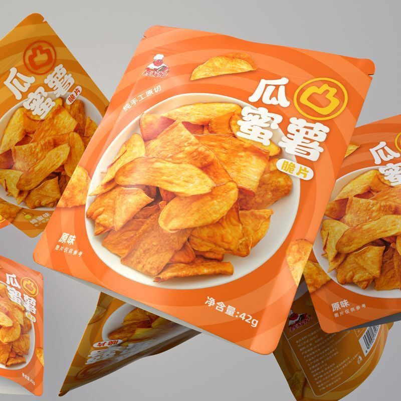 桂福记瓜凸蜜薯解馋小零食红薯片独立小包装原味蜂蜜味整箱批发价