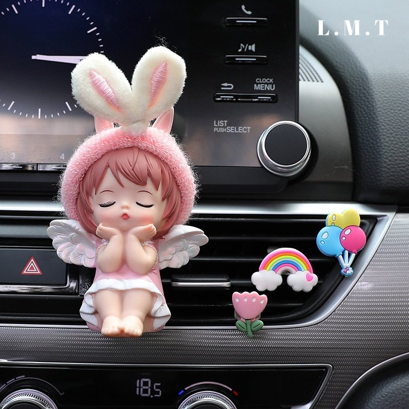 卡通天使汽车出风口香水香薰可爱兔子耳朵创意车内装饰摆件C251,汽车用品/电子/清洗/改装,汽车香水香薰,淘宝优惠券,粉丝福利购,淘宝优惠卷