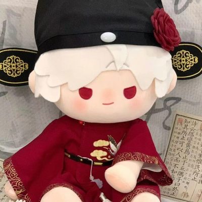 40厘米秦彻棉花娃娃40cm娃衣状元服套装坐姿一番赏无属性玩偶换装