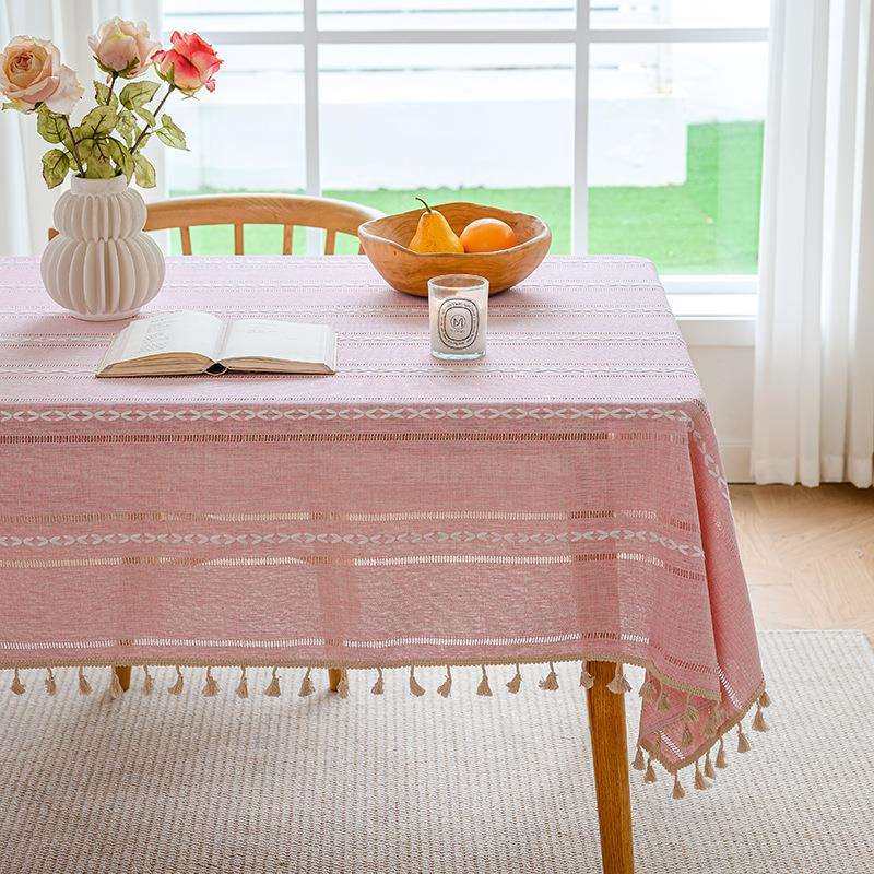 现代简约多色仿棉麻镂空桌布长方形家用客厅流苏花边装饰餐桌布,鲜花速递/花卉仿真/绿植园艺,割草机/草坪机,淘宝优惠券,粉丝福利购,淘宝优惠卷