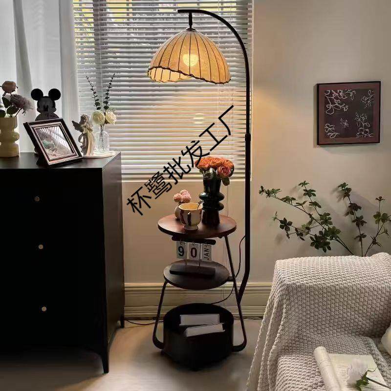古风法式复古茶几落地灯客厅氛围灯一体灯中沙发卧室床头柜置物旁,鲜花速递/花卉仿真/绿植园艺,割草机/草坪机,淘宝优惠券,粉丝福利购,淘宝优惠卷