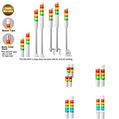供应派特莱PATLITE信号灯LR4系列LR4-02LJBW-RYGBW直径40mm