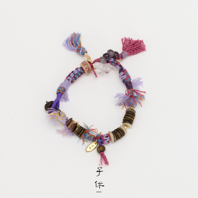 ZIXIU子休沉香白玉盘缠女款手链