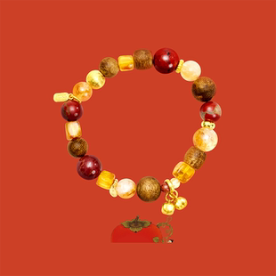 【新年款】ZIXIU子休沉香·柿柿吉·手链 /马年本命年礼物手串女