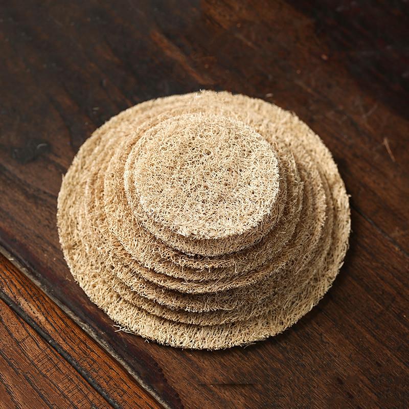 吸水丝瓜络养壶垫杯垫紫砂壶功夫茶道茶具配件日式壶承茶垫壶底垫