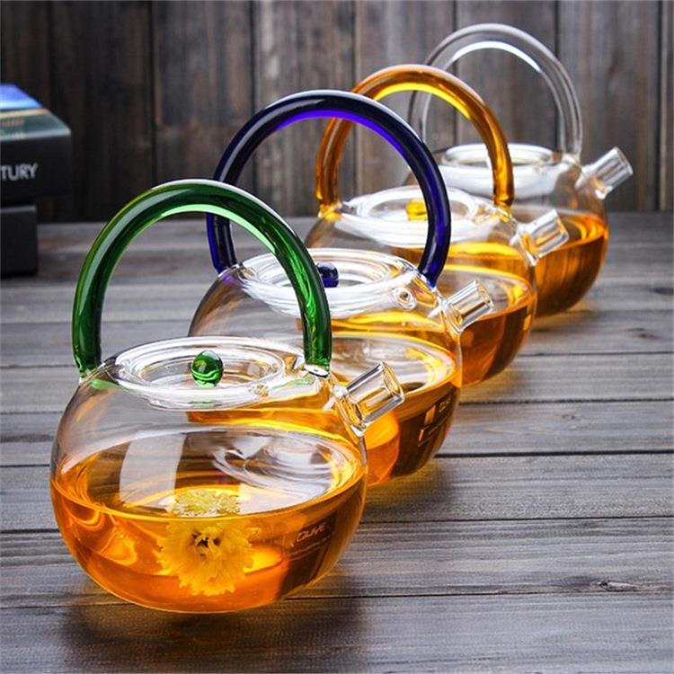 玻璃水壶提梁壶加厚耐高温茶具泡茶壶电陶炉沸水壶红茶国风茶器