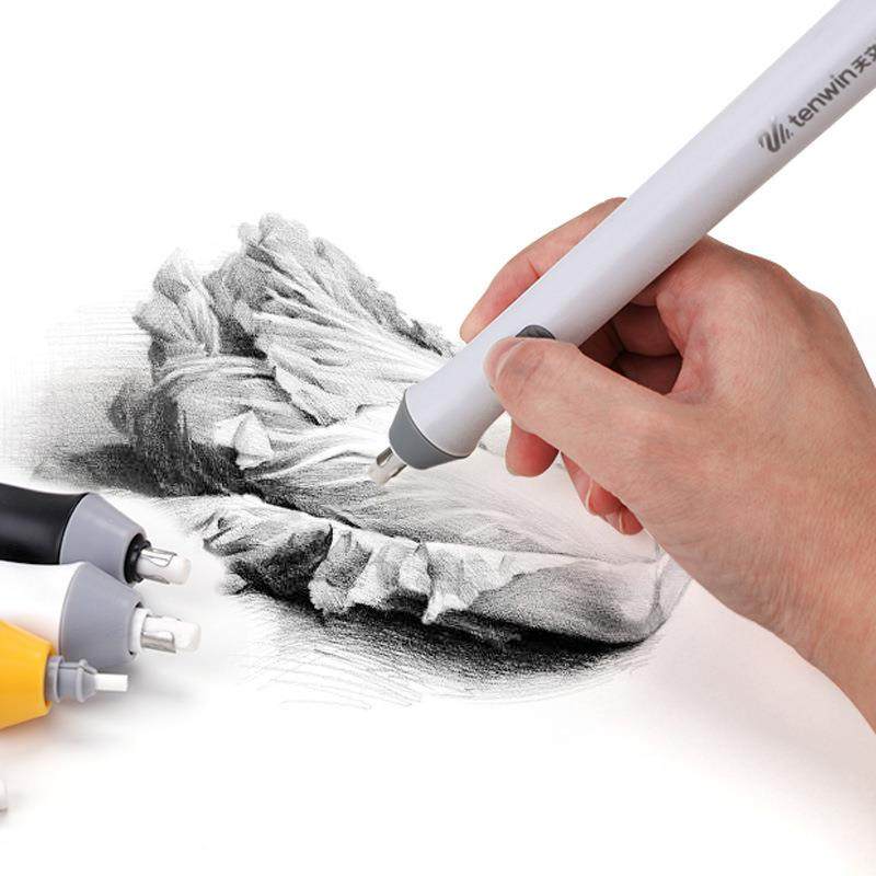 天文电动橡皮擦学生专用高光素描无碎屑美术握笔式自动橡皮擦