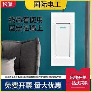送瀛床头开关手捏老式线控台灯开关按钮按压式电线电灯小开关