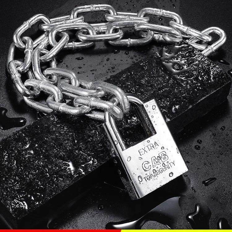 直销链条锁防盗链锁防剪铁链锁三轮车自行车摩托车电瓶车链条挂锁