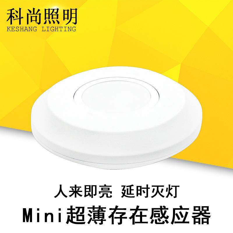 110V 220V 迷你款24G人体存在感应器可调节卧室LED灯具人在灯不灭