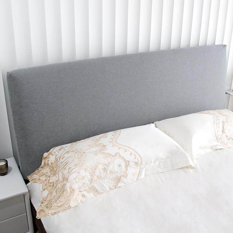 2025新款弹力针织床头套罩纯色高级轻奢ins防尘北欧床靠背保护套,居家布艺,床头罩,淘宝优惠券,粉丝福利购,淘宝优惠卷