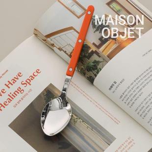 【韩国原订单】Cher Table Spoon食品级304不锈钢Pc环保手柄风格