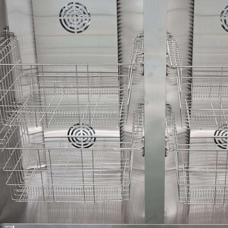 光波消毒柜双门柜式商用高温热风循环消毒机不锈钢餐具毛巾消毒柜