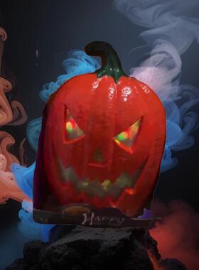 跨境新品Ghost Hologram Mirror 万圣节南瓜灯有声款